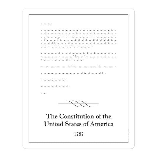 Constitution - Vinyl Sticker
