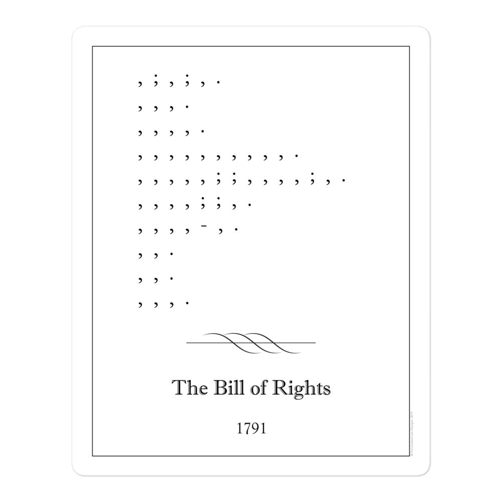 Bill of Rights - Vinyl Sticker