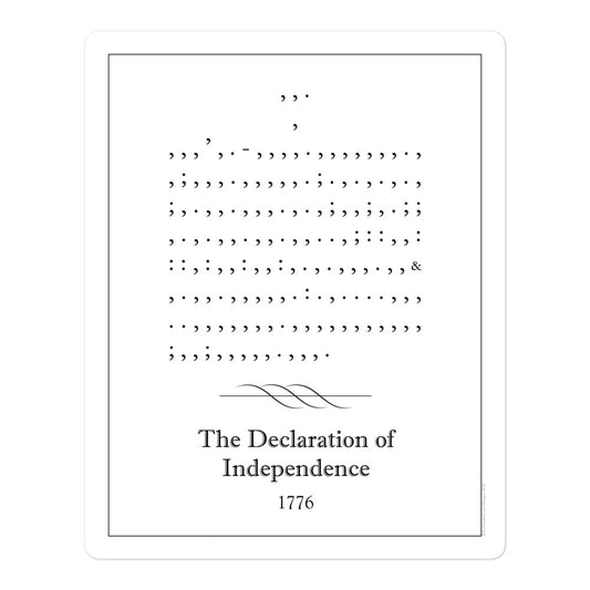Declaration of Independence - Vinyl Sticker