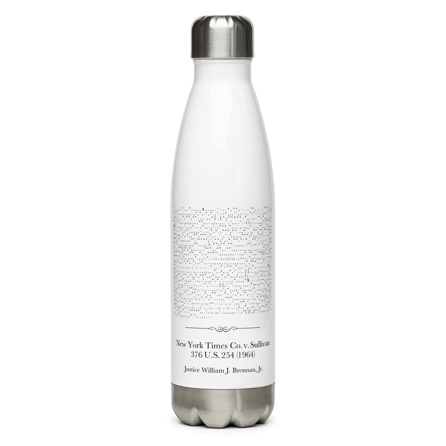 NY Times v. Sullivan  - Stainless Steel Water Bottle