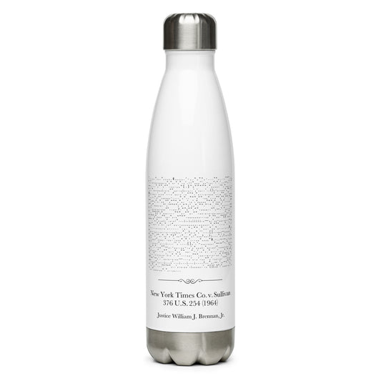 NY Times v. Sullivan  - Stainless Steel Water Bottle